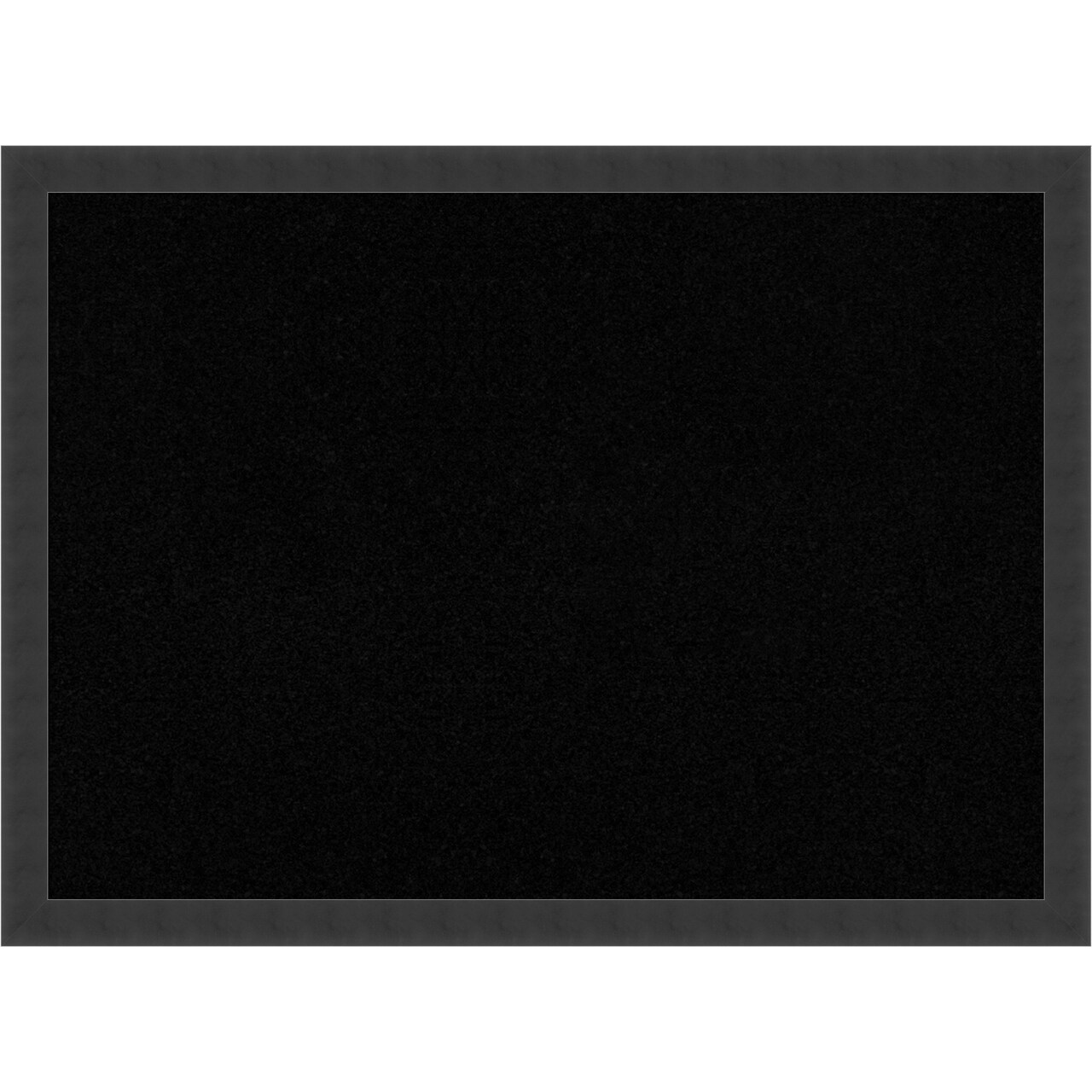 Cork Board, Mezzanotte Black Wood Frame - Bulletin Board, Organization Board, Pin Board